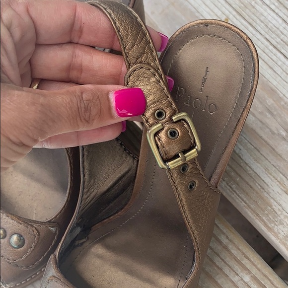 Italian Leather Wedges - Picture 5 of 5